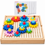 Juego Didáctico de Engranajes Montessori de Madera - Imagen 6