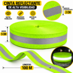 Cinta Reflectante Multiuso 5 cm x 100 m Alta Visibilidad - Imagen 3