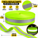 Cinta Reflectante Multiuso 5 cm x 20 m Alta Visibilidad - Imagen 2