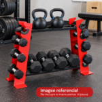 Rack Organizador Mancuernas Y Barras Soporte 4 Niveles Gym - Imagen 4