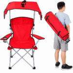 Silla Plegable Camping Playa Con Techo Sombrilla y Bolso