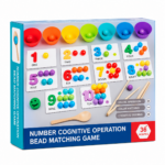 Juego Didáctico Matemático 63 Piezas Conteo y Clasificación En Ingles - Imagen 4