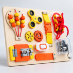 Tablero Montessori de Madera con Actividades Sensoriales - Imagen 6