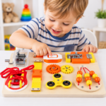 Tablero Montessori de Madera con Actividades Sensoriales - Imagen 5