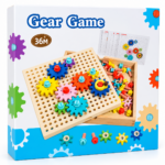 Juego Didáctico de Engranajes Montessori de Madera - Imagen 4