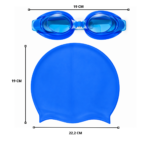 Set de Natación Gorro de Silicona y Lentes para Piscina - Imagen 3