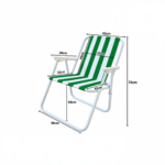 Silla Plegable Playa Camping Con Apoyabrazos - Imagen 2